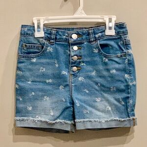 Girls floral print shorts